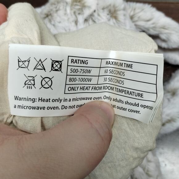 Argento 16" Microwaveable Plush Dog Taupe Heated Scented Includes Aroma Pouch - Picture 5 of 6